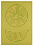 Citron in yellow for french dishtowel