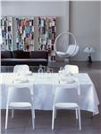 Double Jeu french table linens in White by Le Jacquard Francais 
