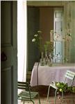 Empreintes vegetales in Mother of Pearl french table linens