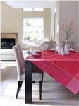 Romance french table linen in Wild Cherry 