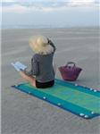 Monoi french waffle weave beach towel
