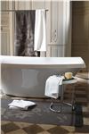 Sous les tropiques waffle weave towels in black