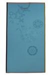 Sanae beach towel in Lagoon blue by Le Jacquard Francais 