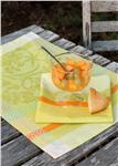 Provence in Lemon-grass jacquard *coated table linens