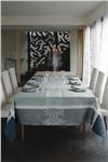 Siena in Pearl grey 100% linen table linens