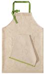 Cadix hand towel and Tolede apron in Cactus