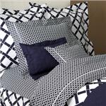 Tulah in Navy bed linens