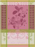 Fraisier french tea towel