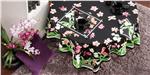 Orchidees in Black table linens