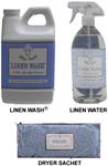 Blue Violet Linen wash and Silk wash