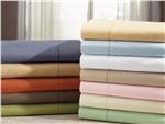 Celeste percale bed linens in Twin sizes