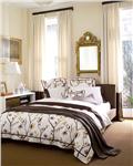 Hepburn in chocolate bed linens by LuluDK Matouk