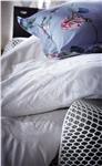 Numero 3 White embroidery bed linens by ADS