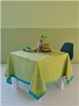 High Tea in Printemps Bleu with green sweet french table linens