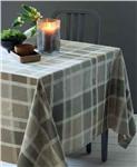 Mille Ladies coated tablecloth in Argile