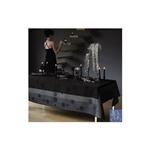 Constellation french cotton table runners in Black
