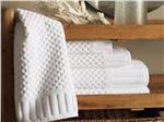 Monaco bath towels in White