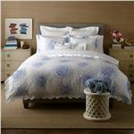 Poppy azure duvet cover and pillow shams by Matouk