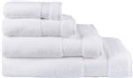 caresse bath towels white