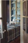Mille Wax french table linens in Cendre