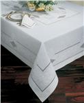 French knot embroidery linen table linens