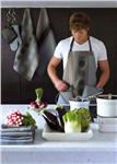 Graphic Pastilles in Mica french towels for kitchen