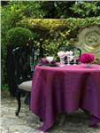 Venezia 100% linen tablecloth in Purple
