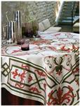 Trianon in cherry/cream for table linens