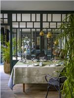 Croisière sur le Nil in palm green by Le Jacquard Francais