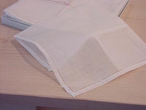100% linen hanky with one spoke hemstitch