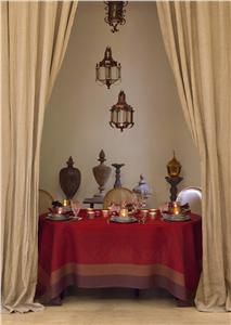 Bosphore 100% linen french table linens in Velvet