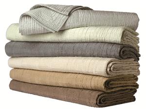 Gatsby washable silk coverlet and shams