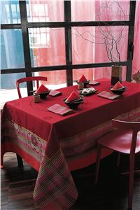 Kabuki french table linens in Lacquer Red 