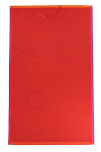 Sanae beach towel in Cherry by Le Jacquard Francais 