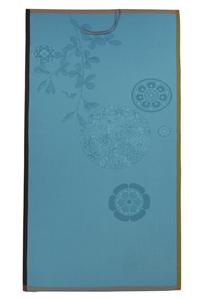 Sanae beach towel in Lagoon blue by Le Jacquard Francais 