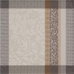 Provence in beige jacquard *coated table linens