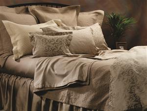 Jasmine signature bed linen shown in Mink by SDH