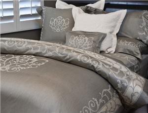 Lyon bed linens by SDH in Iron