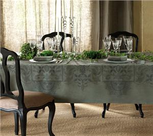 Venezia 100% linen french table linens in Flannel