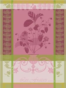 Fraisier french tea towel