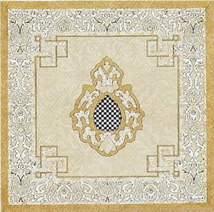 Adagio french tablecloth in gris (grey) by Beauville