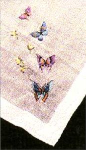 Butterflies in multi colors for Embroidery Handkerchief