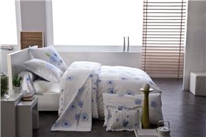 Conte D'Hiver french bed linens in Blue