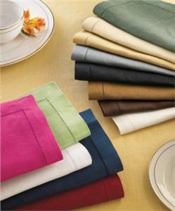 Festival 100% Linen cocktail napkins, size 6x6 squares