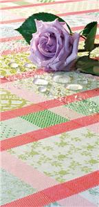 Mille Ladies coated tablecloth in Porcelaine