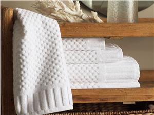 Monaco bath towels in White