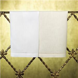 White or Ivory Linen for Hemstitch linen guest towels