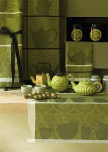 Thes (tea) french towels in green