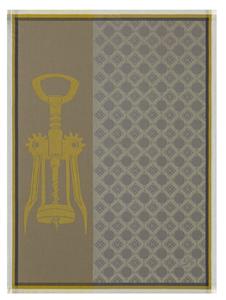 Tire Bouchon french dishtowel in Lichen