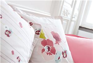 Conte D'Hiver in Pink for french bed linens